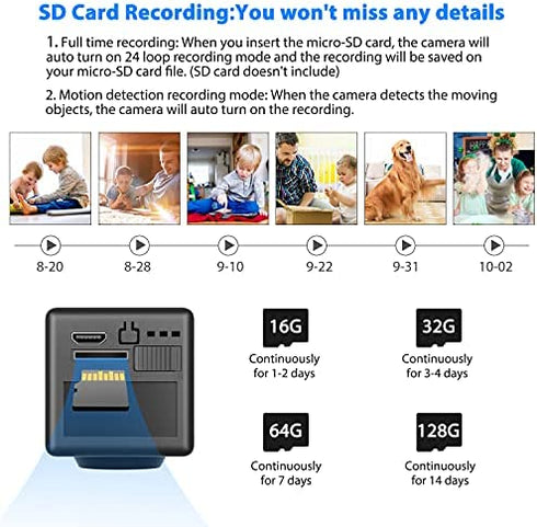 Jayol 2022 Hidden Camera Detector, Mini Spy Camera with Audio, HD 4K Wireless Hidden Live Stream, Night Vision and Motion Activated Spy Cam Nanny Cam, Security Camera for Home and Outdoor