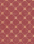 Covers For The Home Deluxe Elastic Edged Flannel Backed Vinyl Fitted Table Cover - Fashion Diamond (Rust) Pattern - Small Round - Fits Tables up to 40" - 44" Diameter
