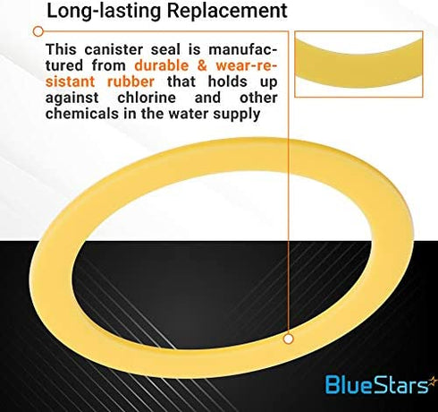 2 Packs K-GP1059291 Canister Flush Valve Seal Replacement part by Blue Stars - Exact Fit for Kohler toilets - Replaces 2475620 GP1059291 1049291 - Long-Lasting Rubber - Improves the lifecycle by 50%