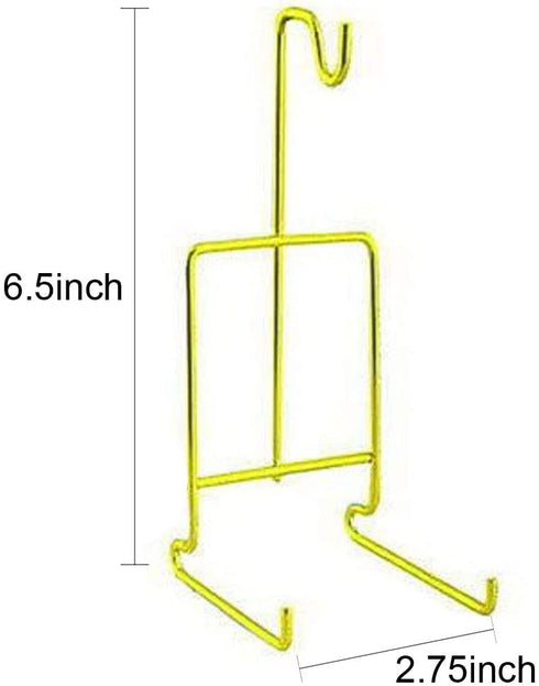 HOHIYA Tea Cup and Saucer Display Stand Holder Rack Teacup Easel (Gold,Pack of 5)