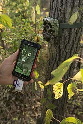 Trail Cam Tracker SD Card Reader for iPhone & Android Micro USB – Best & Fastest Game Camera Viewer – Deer Hunting Smartphone Memory Card Player - Free Case- Hunt Big Bucks