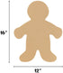 Hygloss Products Kid Shape Cuts Outs Assorted Multi-Cultural Paper - 16", 25 Pack (68253)