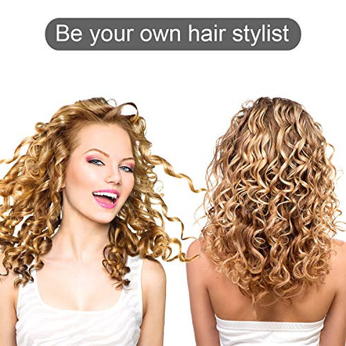 40 Pieces Spiral Hair Perm Rod Spiral Rod Plastic Long Barber Hairdressing Styling Curling Perm Rod Hair Rollers Salon Tools for Women Girls (5.98 x 0.47 Inch)