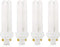 (4 Pack) CFL Bulbs Direct Generic Replacement for Panasonic FDS18E35/4 18W 3500K Double Tube, 4 Pin G24q-2 Base, Compact Fluorescent Light Bulbs