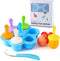Silicone Popsicle Molds, Ice Pop Molds, Storage Container for Homemade Food, Kids Ice Cream DIY Pop Molds - BPA Free (Blue)
