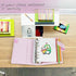 Whiidoom 10 Pack 6 Holes Paper Index Divider for Note Book Binder Planner (A6, Black)