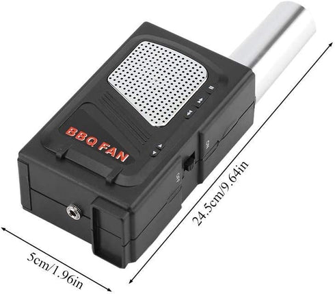 TOPINCN BBQ Air Blower DC 5V Portable Lightweight Electric BBQ Fan Outdoor Cooking Camping Hiking Picnic Accessories with USB Cable