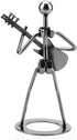 Small Iron Sculpture Metal Musician Player Collectible Figurine Hand Soldering Home Decor Art Iron Statue Crafts Gifts
