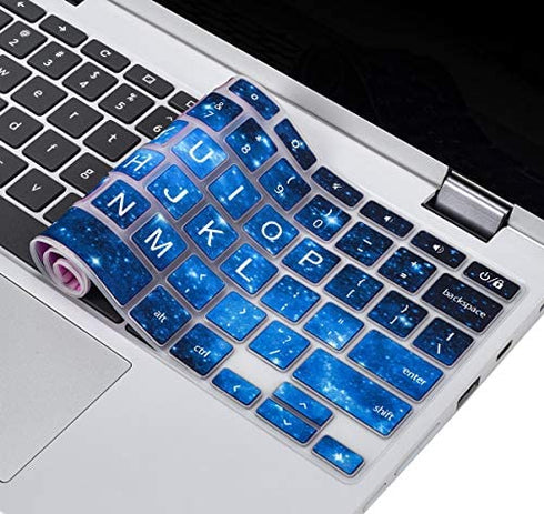 Keyboard Cover for Lenovo Chromebook Flex 3 11"/Lenovo Chromebook C330 C340 11.6" / Lenovo IdeaPad Flex 3 11.6"/ Lenovo Chromebook 100e 300e 500e N20 N21 N22 N23 11.6", Blue Star