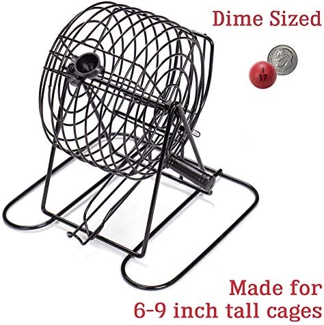 75 Multi-Color Bingo Balls| 3/5 inch Plastic Balls for Standard Bingo Cages and Raffles| Lost Bingo Ball Replacement