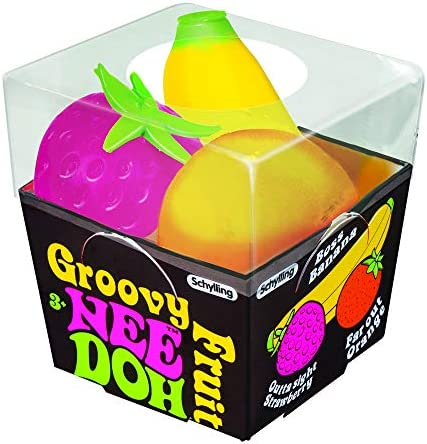 Schylling Nee Doh Groovy Fruit - Novelty Toy (GFND)
