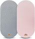 BlueSnail Soft and Strechy Minky Bassinet Fitted Sheet, Cradle Sheets for Bassinet Pad/Mattress 2pk (Bassinet, Pink+Gray)