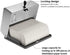Commercial Toilet Tissue Dispenser, Paper Towel Dispenser, Wall-mounted Bathroom Tissue Dispenser Tissue Box Holder for Multifold Paper Towels, Silver