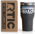 RTIC Tumbler with Splash Proof Lid, 30 oz, Black, Insulated Travel Stainless Steel Coffee Mug, Sweat Proof, Keeps Hot & Cold Longer