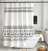Uphome Boho Shower Curtain for Bathroom Black and White Geometric Tribal Shower Curtain Set with Hooks Modern Bohemian Bath Curtain,Upgraded Thicken Fabric-160GSM, 72x72