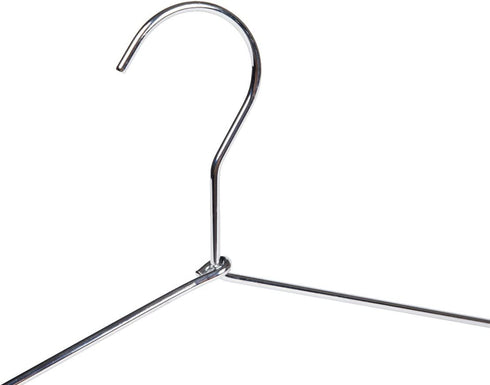 Quality Hangers 8 Heavy Duty Metal Suit Hanger Coat Hangers with Polished Chrome (Suit Coat Hanger)