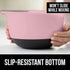Gorilla Grip Mixing Bowls Set of 2, Slip Resistant Rubber Bottom, Nesting Baking Bowl, Soft Wide Handle, Easy Pour Spout, Electric Mixer and Dishwasher Safe, Kitchen Essentials, 5 QT, 3 Quart, Pink