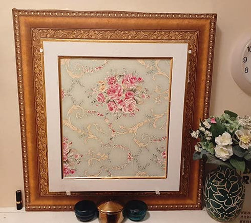 BESTERY Vintage Floral Adhesive Paper Vinyl Shelf Liner Peel Stick Dresser Drawer Sticker Home Deco 17.7inch by 118inch (Multi-Flower3)