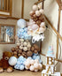 CLEVER WAREHOUSE Blue Brown Nude Coffee Ivory White Baby Shower Balloons Balloon Garland Arch Kit, Teddy Bear Baby Shower Gender Reveal Birthday Jungle Them Party Decorations Supplies for Boy Girl