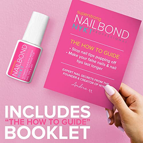 Super Strong Nail Glue For Acrylic Nails, Nail Tips and Press On Nails (8ml) NYK1 Nail Bond Brush On Nail Glue For Press On Nails Long Lasting Acrylic Nail Glue For Nail Tips Fake Nails Nail Glue Gel