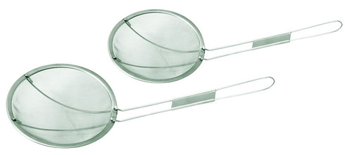 Update International SMS-6F 6" Fine Mesh Wire Skimmer, Stainless Steel Chrome Plated Metal Wires
