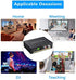 eSynic 4K HDMI Audio Extractor HDMI to HDMI + Optical TOSLINK SPDIF + Analog RCA L/R Stereo Audio Video Spiltter Adapter Converter Support 4K@30Hz 1080P Full HD 3D for Blu-ray Player PS3 PS4