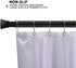 BRIOFOX Shower Curtain Rod, 27-43 inches Never Rust Non Slip shower Rod, Matte Black