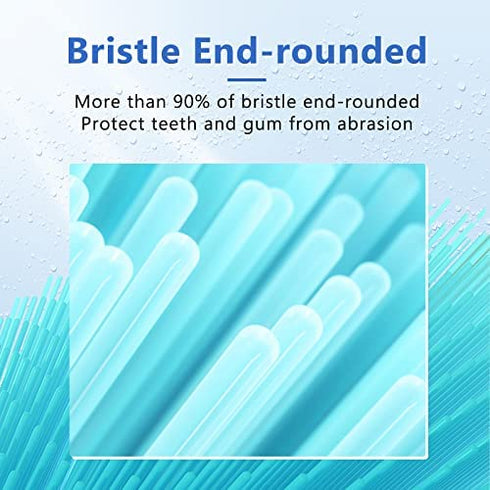 Replacement Toothbrush Heads Compatible with AquaSonic Black Series Vibe Series Electric Toothbrush, Curved Shape Design Planted with Nylon Bristle (Black)