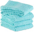 DII Basic Terry Collection Waffle Dishtowel Set, 15x26, Solid Aqua, 4 Piece