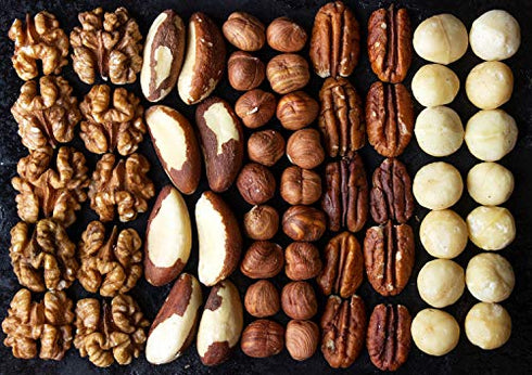 Keto Nuts Mix, 8 Ounces – Keto Snack Contains Raw Brazil Nuts, Pecans, Walnuts, Hazelnuts and Macadamia Nuts, Low Carb Vegan Superfood, Kosher, Non-Irradiated, No Added Sugar, Bulk