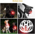 Ascher USB Rechargeable LED Bike Tail Light 2 Pack, Bright Bicycle Rear Cycling Safety Flashlight, 330mah Lithium Battery, 4 Light Mode Options, (2 USB Cables Included)