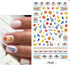 MiaoWu 10 Sheets Flower Nail Art Stickers Decals Colorful Cheery Blossoms 3D Self-Adhesive Rose Butterfly Nail Sticker Spring Floral Theme for Acrylic Nails DIY Nail Art Supplies