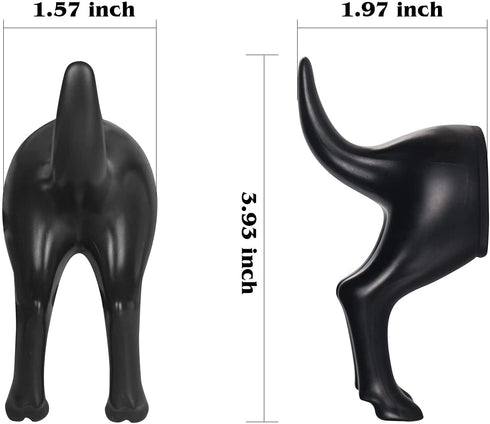 Dog Tail Hooks for Wall for Leashes,Dog Butt Hook,Key Hat Coat Towel Wall Mounted Hooks (5 Pack),Three Installation Methods
