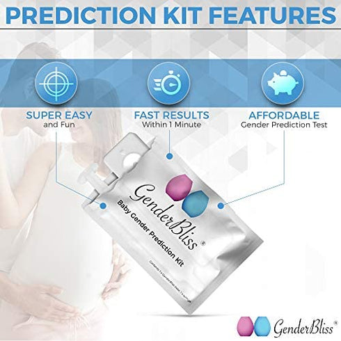 Gender Prediction Test - Early Pregnancy Kit - Reveal if Your Baby is a boy or Girl from 8 Weeks - Instant Results