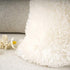 YOUR SMILE Pack of 2, Decorative Plush New Luxury Series Merino Style Faux Fur Throw Pillow Case Cushion Cover 18" x 18"(Ivory,White)
