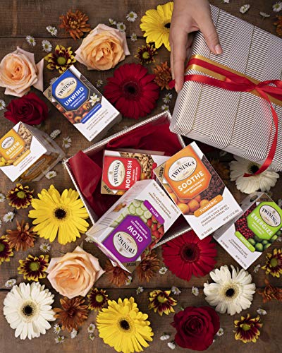 Twinings Daily Wellness Tea, Nourish Heart Healthy Beetroot, Orange & Ginger, Flavored Herbal Tea, 18 Count (Pack of 6)