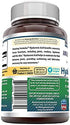 Amazing Formulas Hyaluronic Acid Capsules Supplement- Support Healthy Connective Tissue and Joints - Promote Youthful Healthy Skin (200 mg, 120 Count)