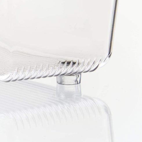 iDesign Linus Kitchen Drawer Organizer for Silverware, Spatulas, Cutlery, Gadgets, Office Supplies, Cosmetics, 4" x 12" x 3", Set of 2, Clear