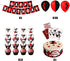 JUZIPI Harly Quinn Birthday Party Decorations Supply Accessories Bunting Banner Balloon Cute and Lovely Birthday Decorations Garland Set for Kids Children Boys and Girls