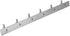 Towel Hook Rack Brushed Nickel - Sagmoc 16-Inch Coat Hook Rail Wall Mounted with 6 Heavy Duty Hooks, Durable Wall Hangers for Bedroom, Bathroom, Foyer, Hallway (304 Stainless Steel)
