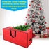 Primode Christmas Tree Storage Bag | Fits Up to 7.5 Ft. Tall Disassembled Tree I 45"x15"x20" Holiday Tree Storage Case | Protective Zippered Artificial Xmas Tree Bag (7.5ft, Red)