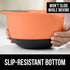 Gorilla Grip Mixing Bowls Set of 3, Slip Resistant Rubber Bottom, Nesting Baking Bowl, Soft Handle, Easy Pour Spout, Electric Mixer and Dishwasher Safe, Kitchen Essentials, 5, 3 and 1.5 QT, Sherbet