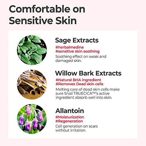 SOME BY MI Snail Trucica Miracle Repair Serum / 1.69Oz, 50ml / Made from Black Snail Mucin for Sensitive Skin / Soothing and Calming Effect / Damaged Skin Solution / Strengthen Skin Barrier and Elasticity / Korean Skincare