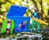 Fortnite Solo Mode Figure & Supply Crate Collectible Accessory Bundle - Feat. 4 Inch Singularity Figure, Supply Crate, Back Board (Drift) Back Bling, Weapons, Building Materials
