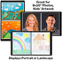 Dunwell 8x10 Photo Album Book - (Black), Art Portfolio Binder for 8 x 10 Pictures, 24 Pocket Display 48 Pages, 10x8 Sheet Protector Folder for Kids Artwork, Autograph, and Prints