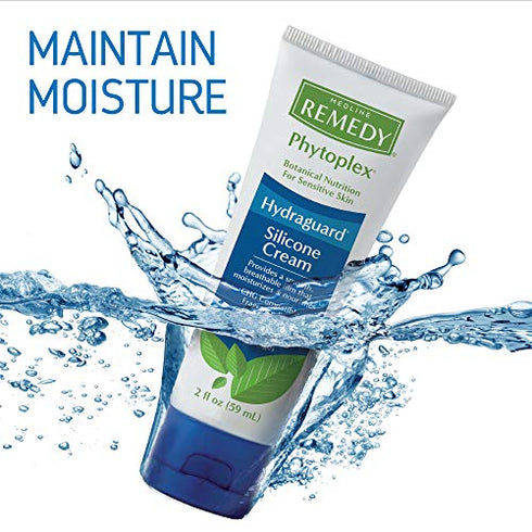 Medline Remedy Phytoplex Hydraguard Silicone Cream, Hypoallergenic, Unscented, 2-oz Tube