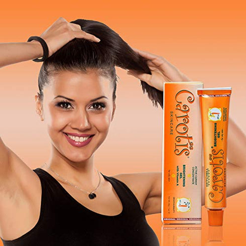 CAROTÏS Carotis Brightening Gel | 30g / 1 fl oz | Fade Dark Spots on: Face Armpit, Body Knees, Feet, Hands, & Even Out Skin Tone | with Carrot Oil and Alpha Arbutin, For