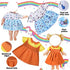 Alive Doll Clothes and Accessories - Baby Doll Dresses Fit for 12 13 14 14.5 Inch Bitty Girl Dolls, 12 Sets Doll Outfits Include Doll Dresses, Pajamas, One-Piece Suit, Swimsuit for Girls Gifts
