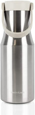 LocknLock Metro Bottle Double-Wall Insulated Stainless Steel with Silicone Handle, 16 oz, Silver