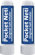 Basic Vigor Himalayan Salt Pipe Inhaler (No Scent, No Essential Oils) 2 Pack Portable Salt Therapy by Pocket Neti
